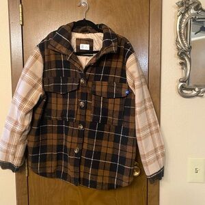 Hurley plaid jacket XL
